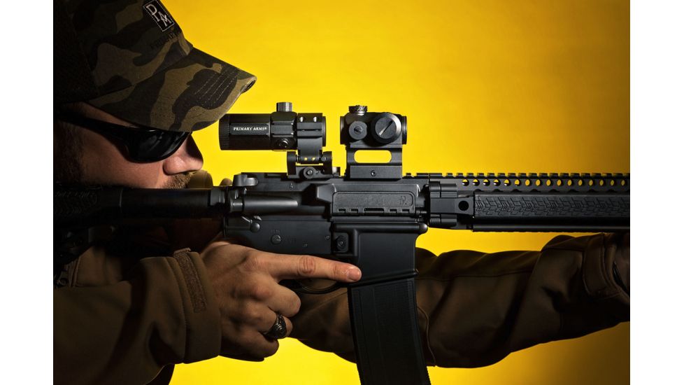 Open Box Demo, Primary Arms SLx 3X Long Eye Relief Magnifier, Black, PA3XLER-AD