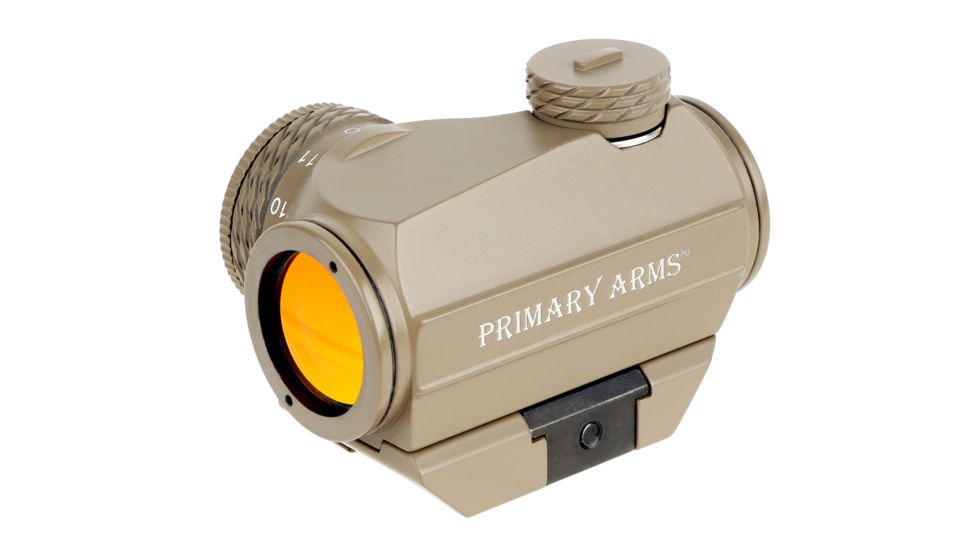 Open Box Demo, Primary Arms SLx Micro Dot with Rotary Knob and up to 50K-Hour Battery Life, 2 MOA Dot Reticle, Flat Dark Earth, MD-RB-AD-FDE