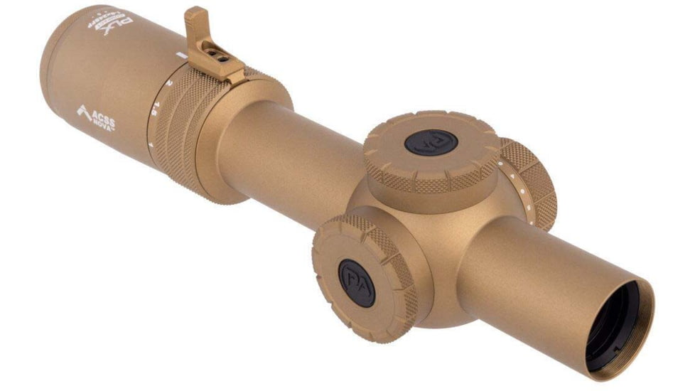 Primary Arms Compact PLX 1-8x24mm 30mm Tube Rifle Scope, First Focal Plane, Illuminated ACSS Nova Reticle, FDE, 610203