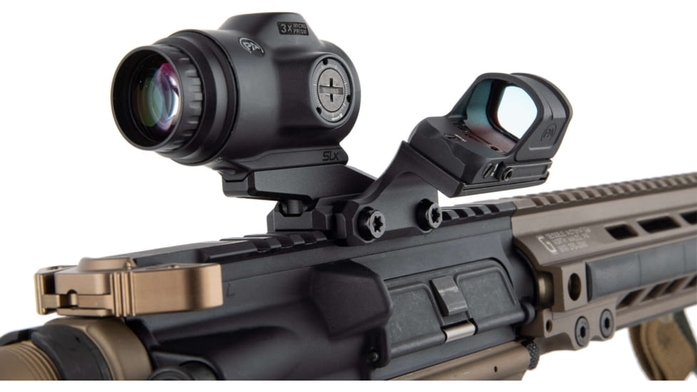 Primary Arms SLx Mini Reflex Offset Mount For PAO MicroPrisms, Black, 910096