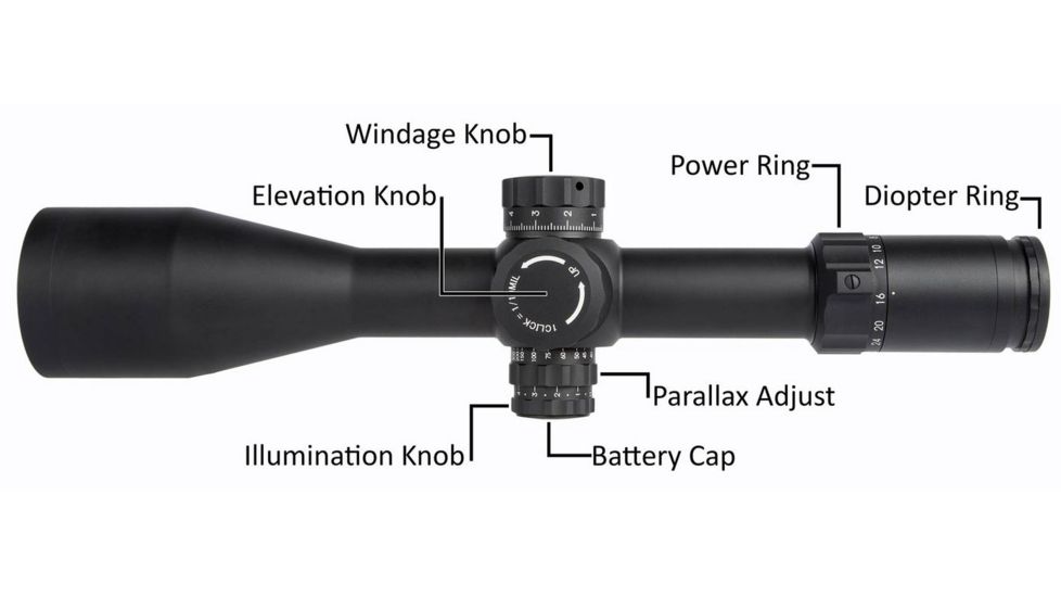 Primary Arms PLx 6-30x56 FFP Rifle Scope w/ACSS HUD DMR Reticle, Black PA6-30X56FFP-ACSS-HUD-DMR