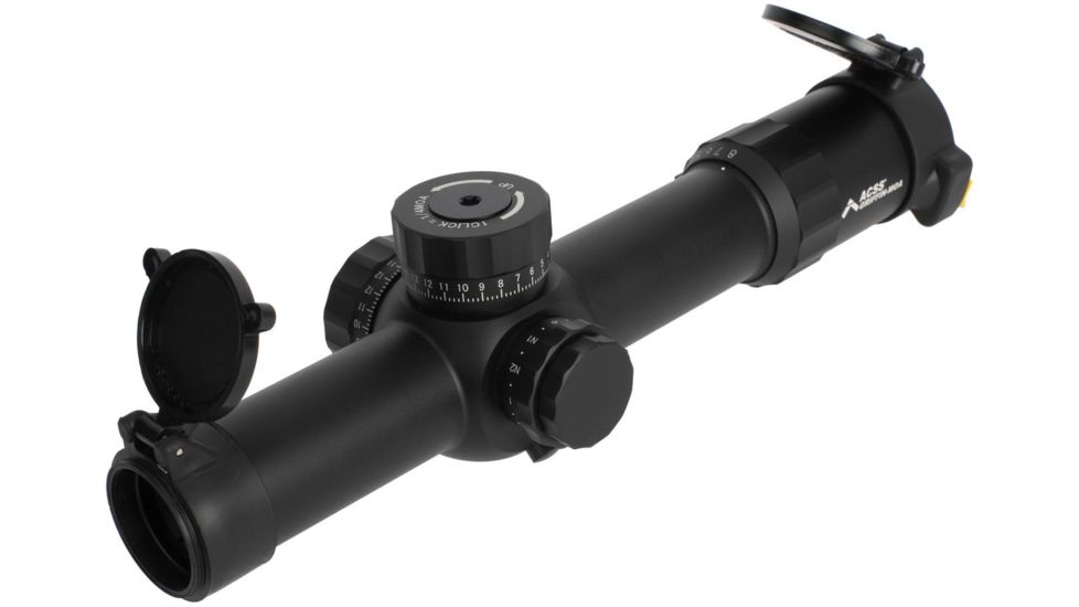Primary Arms Platinum Series 1-8X24mm FFP Rifle Scope - Illuminated ACSS Griffin MOA Reticle, Black, PAPLX8-1-8X24F-GRIF-MOA