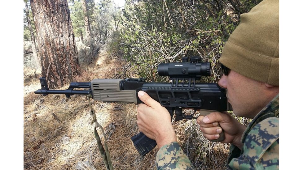 Primary Arms SLx 4X Compact Prism Scope with the Patented 7.62X39/300BO ACSS Reticle, Black PAC4XAK300BO