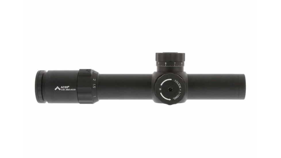 Primary Arms Platinum Series 1-8X24mm Rifle Scope with Patented ACSS 5.56 / 5.45 / .308 Reticle, Black