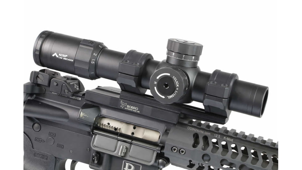 Primary Arms Platinum Series 1-8X24mm Rifle Scope with Patented ACSS 5.56 / 5.45 / .308 Reticle, Black
