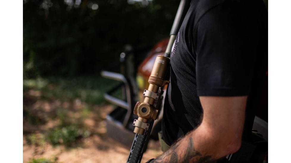 Primary Arms Compact PLxC 1-8x24mm RDB LPVO 30mm Tube Rifle Scope, First Focal Plane, ACSS Raptor 5.56/.308 Yard G2 Reticle, FDE, PA-PLXC-1-8X24F-RDB-RAPTOR-5.56Y-G2-FDE