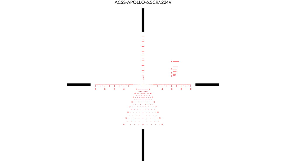 Primary Arms SLX 4-16x44mm Rifle Scope, Illuminated ACSS-Apollo-6.5CR/.224V Reticle, FFP, Black, 610124