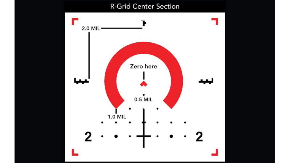 Primary Arms SLX 4-16x44mm Rifle Scope, Illuminated R-Grid 2B Reticle, FFP, Black, 610122
