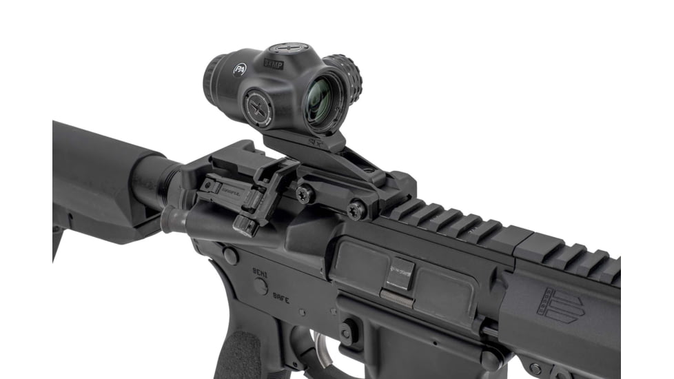 Primary Arms SLx 3x MicroPrism Red Dot Sight, 1/4 MOA, Prism Scope, Green Illuminated ACSS Raptor 5.56/.308 Yard, Black, 710037