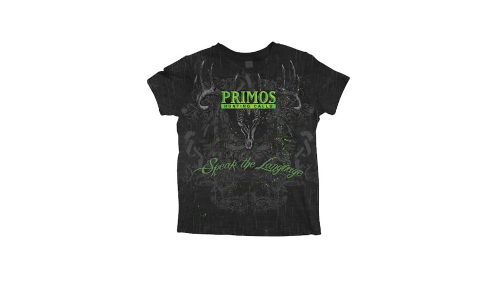 Primos Hunting AOP Deer Short Sleeve T-Shirt - Green/Black, 3XL 53520