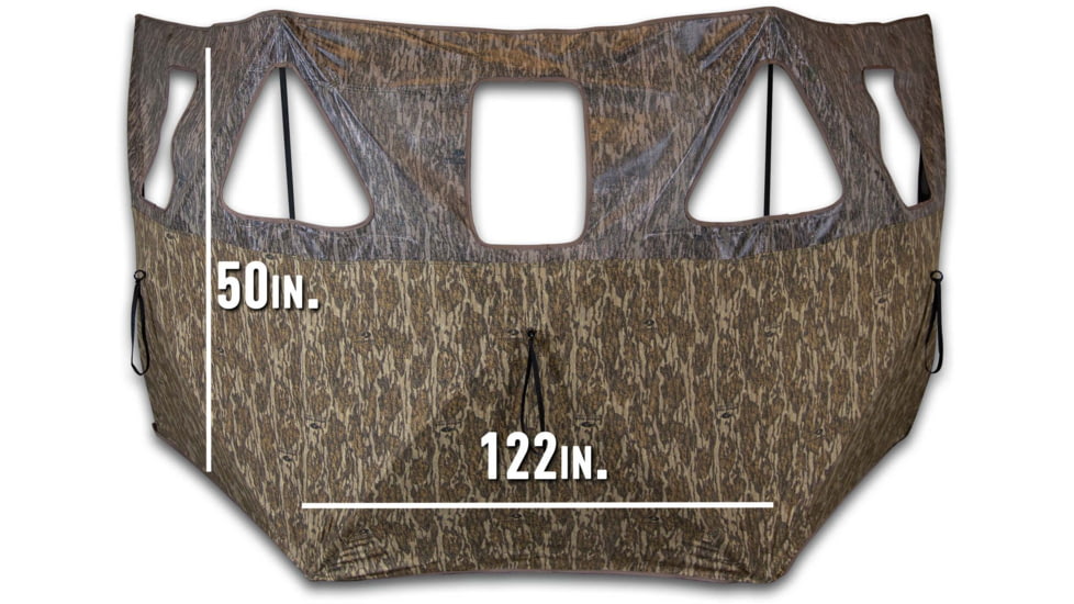 Primos Hunting Double Bull 3-Panel Stakeout with SurroundView Hunting Blind, Mossy Oak New Bottomland, 65165