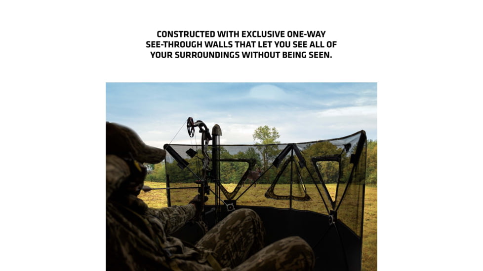 Primos Hunting Double Bull Stakeout Blind w/ Surroundview, Camo, 65158