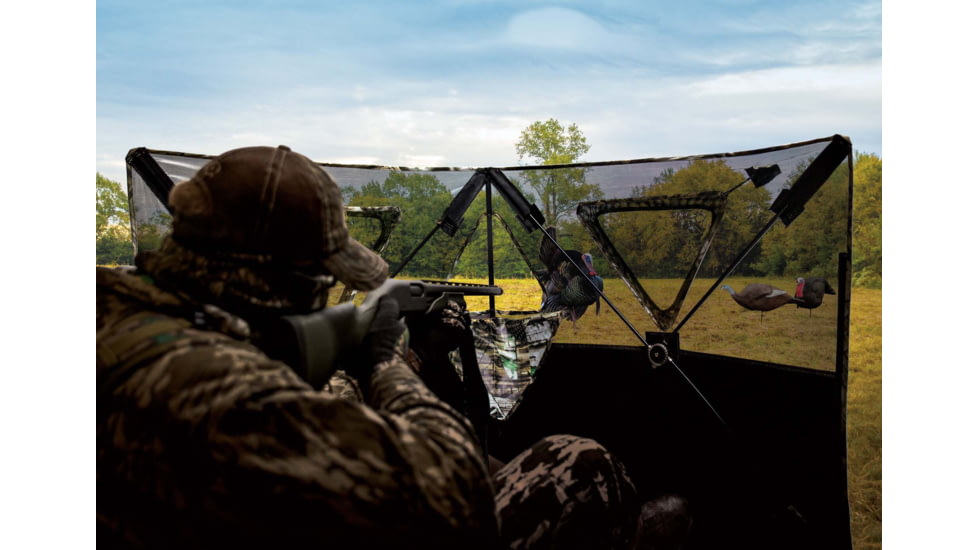 Primos Hunting Double Bull Stakeout Blind w/ Surroundview, Camo, 65158
