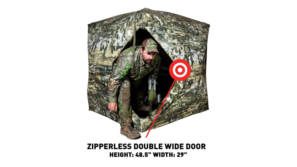 Primos Hunting Double Bull SurroundView Double Wide Ground Blind, Camo, 65162
