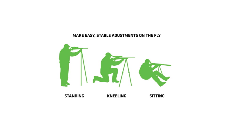 Primos Hunting Pole Cat Tall Bipod Shooting Stick, Clam, 65483