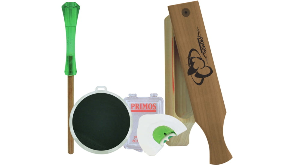 Primos Hunting Friction Slate Call Starter PK1, w/3 Mouth Game Calls, 272