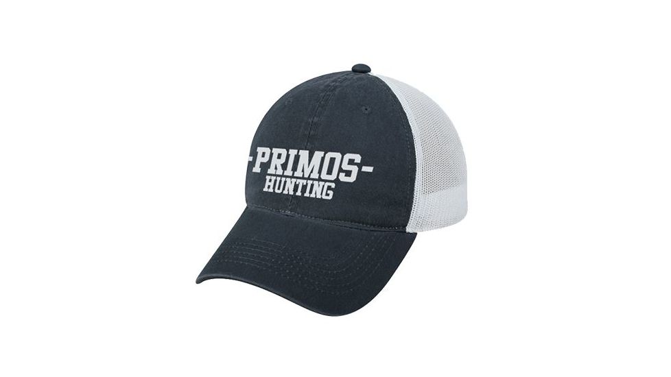 Primos Washed Navy Logo Cap w/Mesh Back 58687