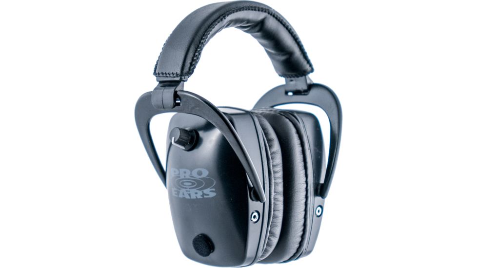 Pro Ears Pro Tac Gold Slim Medium Profile NRR 28 Headset, Black