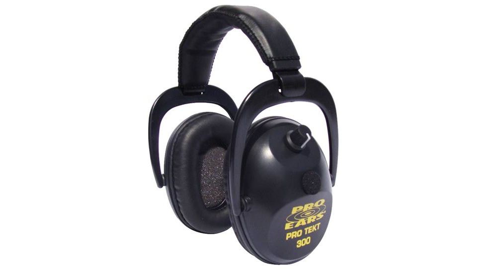 Pro-Ears Pro Tekt 300 Electronic Ear Muffs, Black