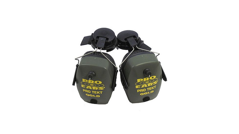 Pro-Ears Pro Tekt Mag Gold NRR 33 Hard Muff, Green 79816