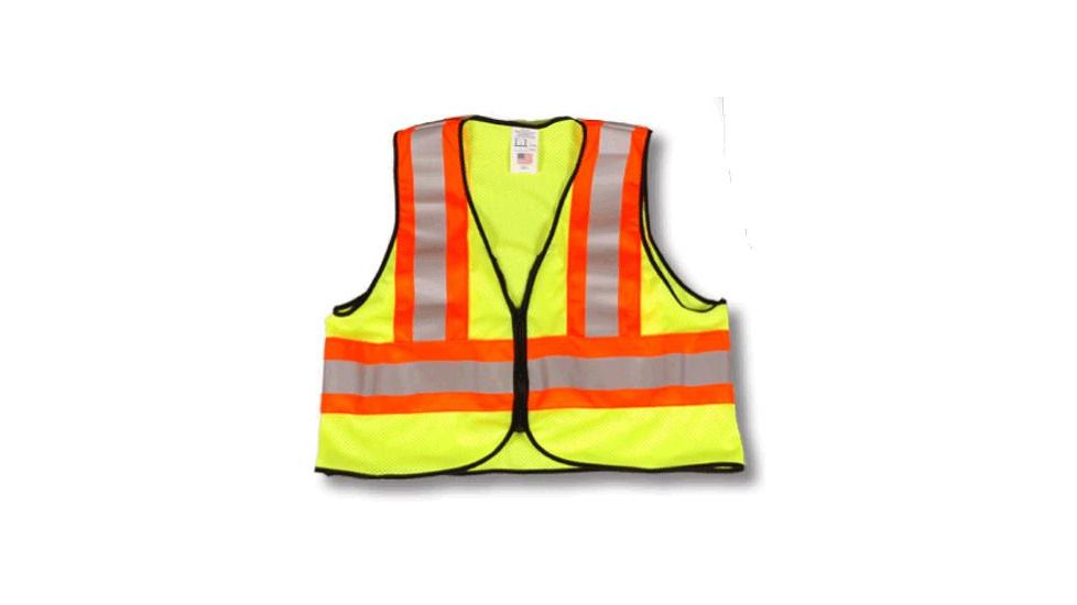 Class 2 Lime Mesh 4-1/2" O/S/O Reflective Vest