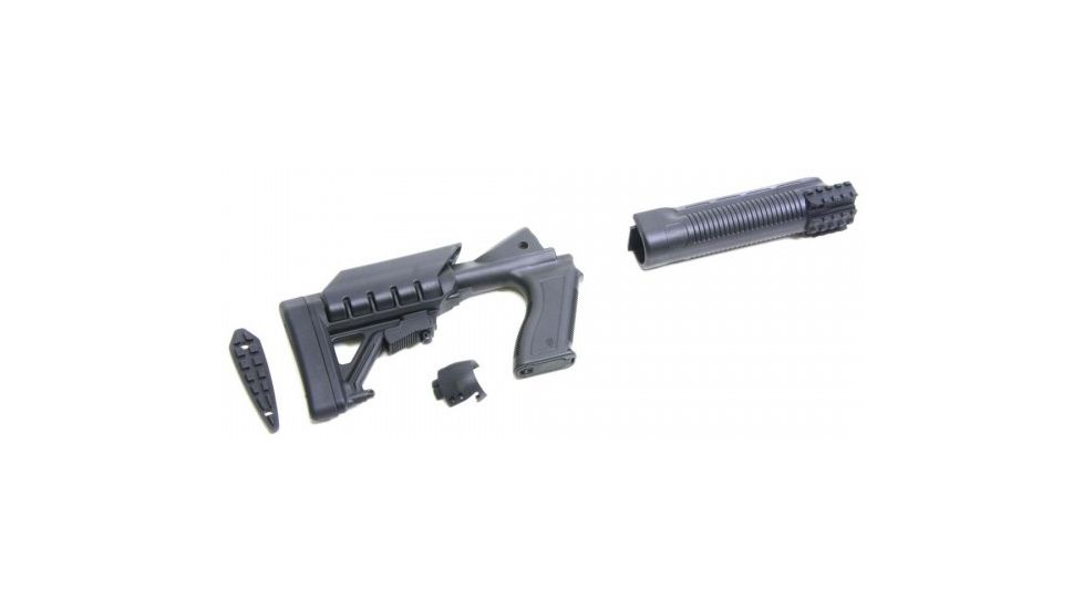 Pro Mag Archangel Tactical Shotgun Stock System for Mossberg 500/590, Black, Polymer, AA500