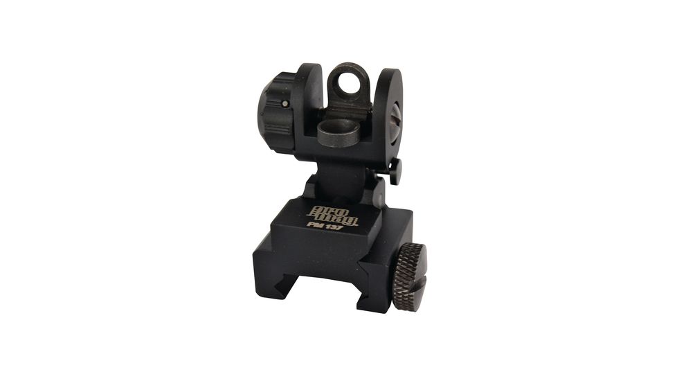 ProMag A2 Flip Up Dual Aperture Rear Sight, M16/AR15, Black, PM137