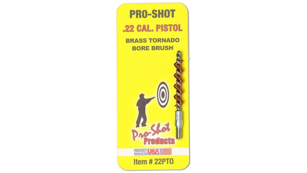 Pro-Shot .22 Cal Pistol Bore Brush, Pack of 12, 22P-CS