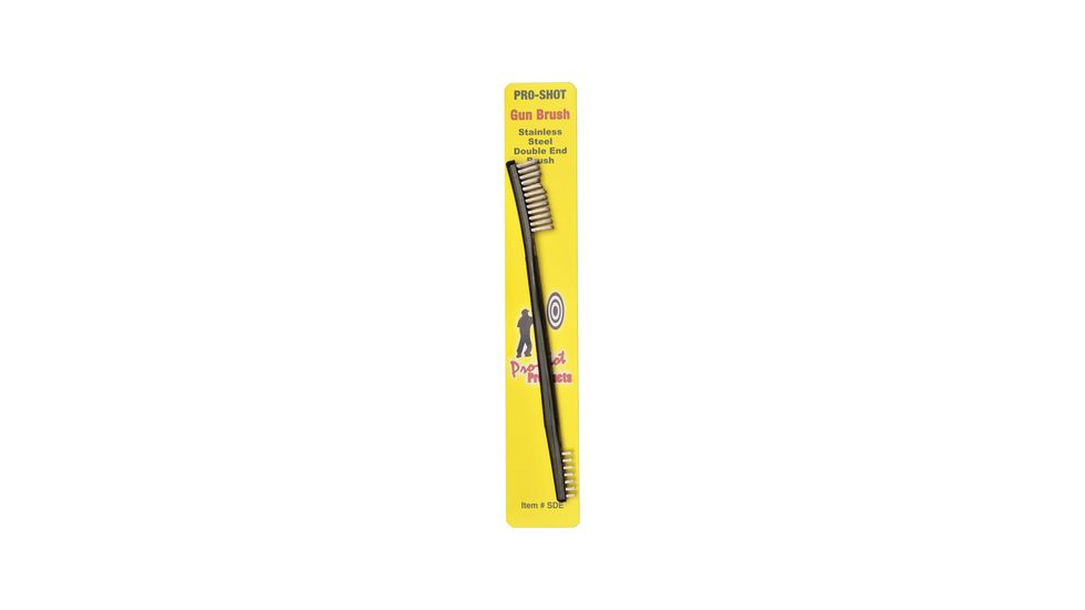 Pro-Shot Pro-Shot Double End Gun Brush Steel, Gray Handle w/ Gray Bristles, SDE