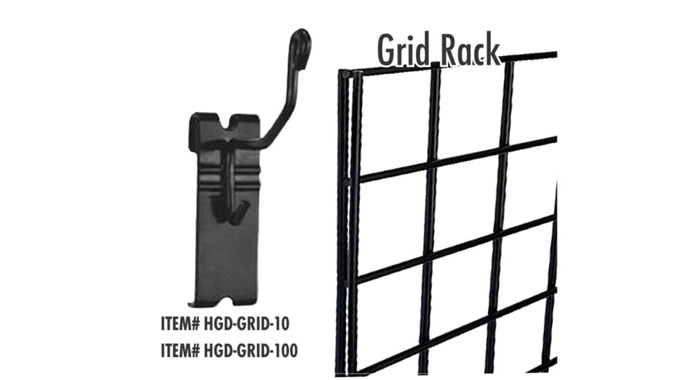 Pro-Shot Horizontal Long Gun Display, Gridwall, 10-Pack, HGD-GRID-10
