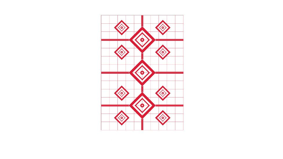 Pro-Shot 200 Yard Rifle Sight in Heavy Paper Targets, 23 x 35in, 5 Pack, Red, RSI-200YT-5PK