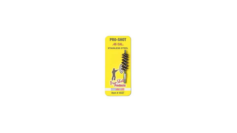 Pro-Shot Stainless Steel Pistol Bore Brush .45 Caliber