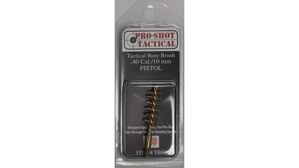 Pro-Shot Tactical Pull-Thru Bronze Brush .40-10mm
