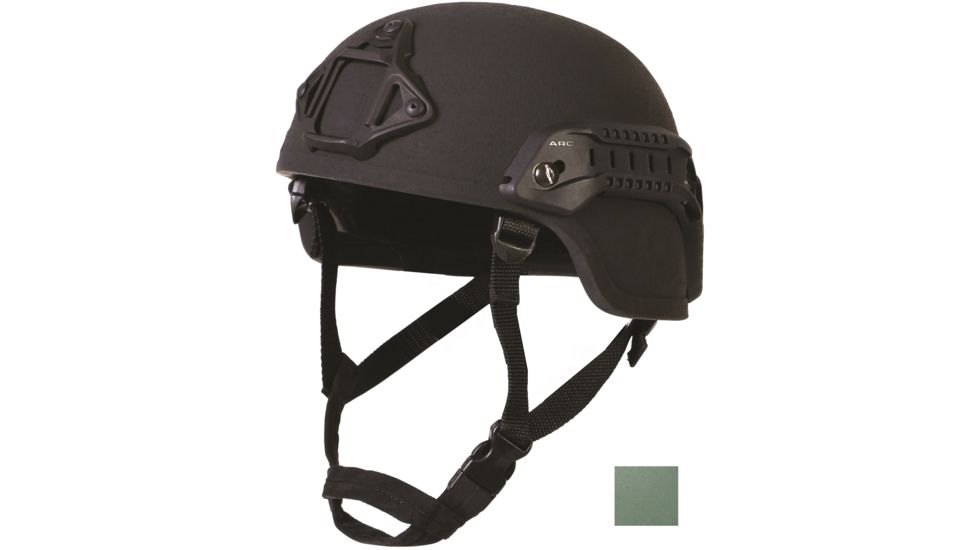 Pro-Tech Delta 5 Full-Cut w/Team Wendy Retention &amp; Suspension System, Rails, NVG Shroud &amp; Velcro, Foliage Green, X-Large, 1189547