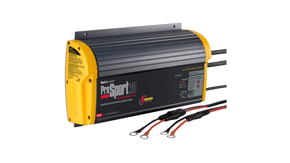 ProMariner ProSport 20 PFC Gen 3 Heavy Duty Recreational Series On-Board Marine Battery Charger - 20 Amp - 2 Bank 53824