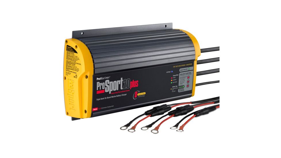 ProMariner ProSport 20 PLUS PFC Gen 3 Heavy Duty Recreational Series On-Board Marine Battery Charger - 20 Amp - 3 Bank 53825