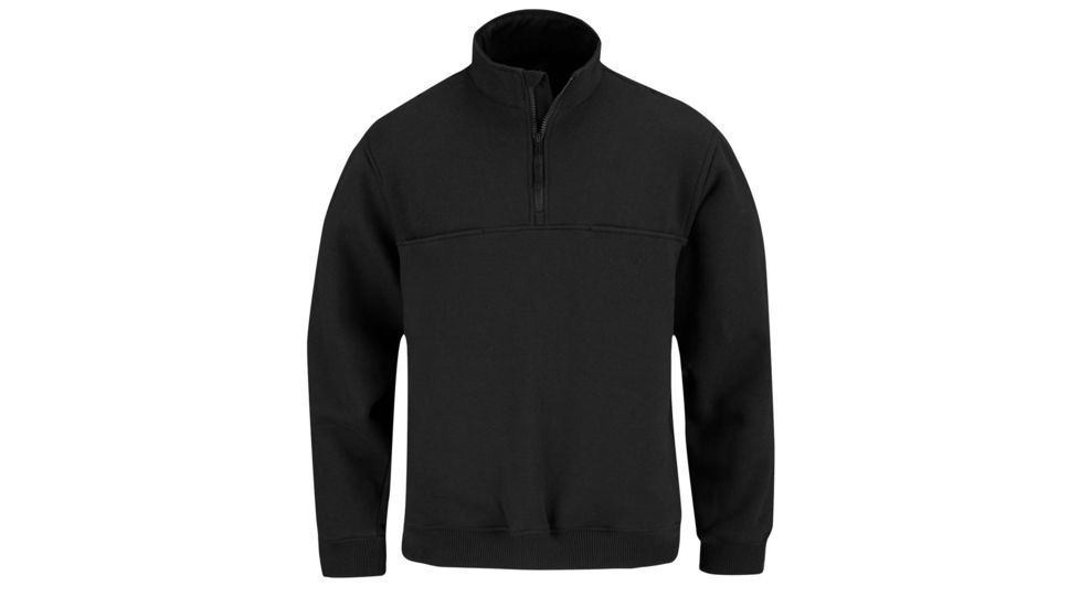 Propper 1/4 Zip Job Long Sleeve Shirt - Unisex, Black, Large, Regular, F54840Y001L2