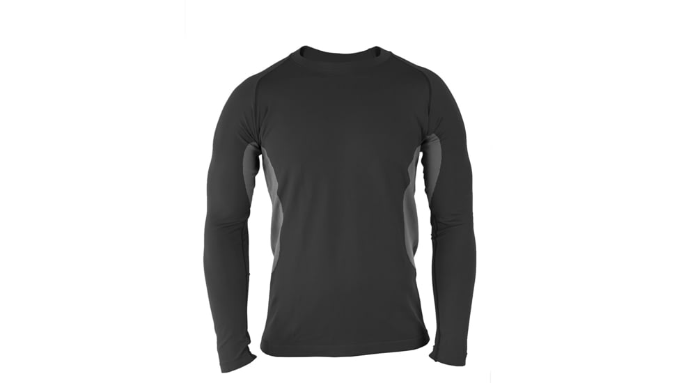 Propper Adventure Tech Level I L/S Top, 95/5 Polyester/XStatic, Size Size Small, Color Black