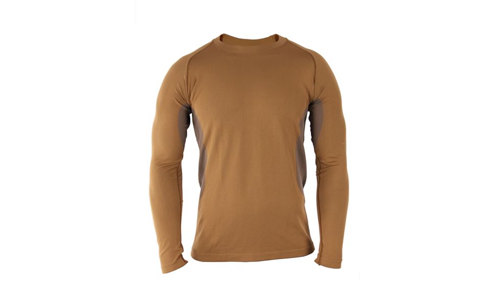 Propper Adventure Tech Level I L/S Top, 95/5 Polyester/XStatic, Size Size Small, Color Coyote