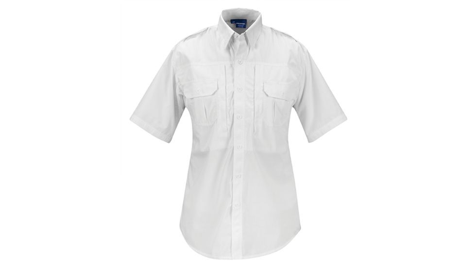 Propper Mens Short Sleeve Tactical Shirt,65P/35C,White,3XL F53111M1003XL