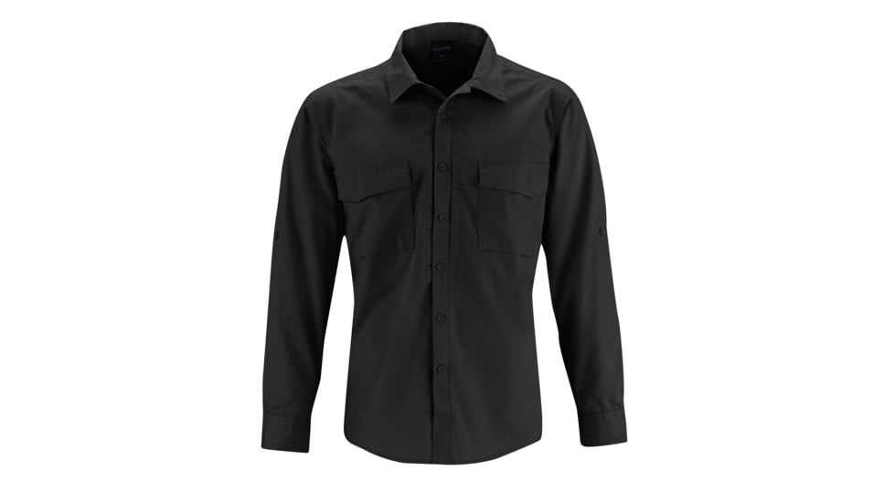 Propper REVTAC Long Sleeve Shirt - Mens, Black, Large, Regular, F533450001L2
