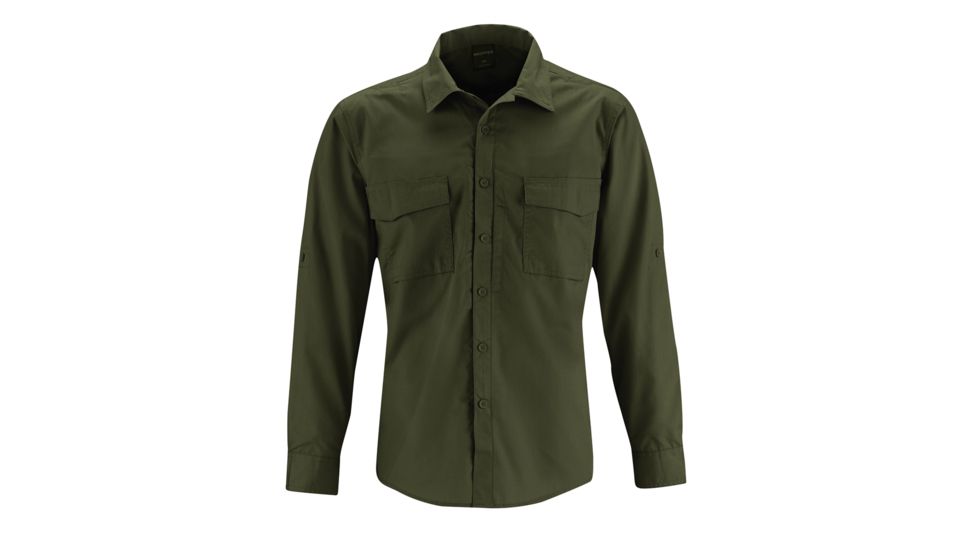 Propper REVTAC Long Sleeve Shirt - Mens, Olive Green, Large, Long, F533450330L3