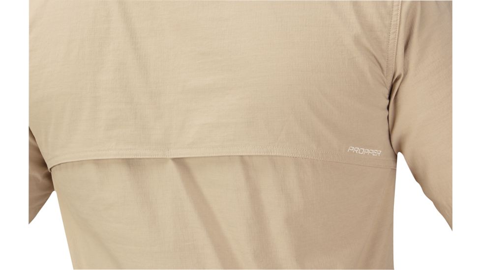 PROPPER Summerweight Tactical Mens Short Sleeve Shirt, Khaki, 3XL F53743C2503XL