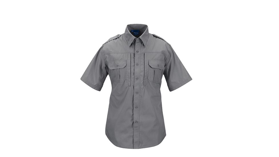 Propper F531150 Tactical Lightweight Short Sleeve Shirt, Gray, Extra Small
