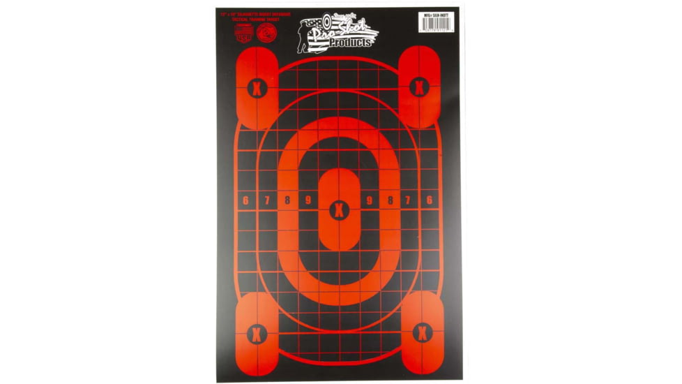 ProShot Silhouette Insert Defensive Tactical Training Target, 4 Pack, 12 x 18, SILH-INDTT-4PK