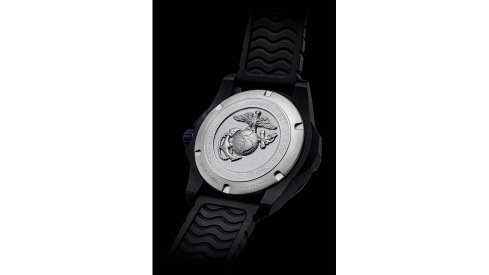 ProTek Carbon USMC Dive Watch, Carbon Case/Black Dial/Black Strap, One Size, PT1011