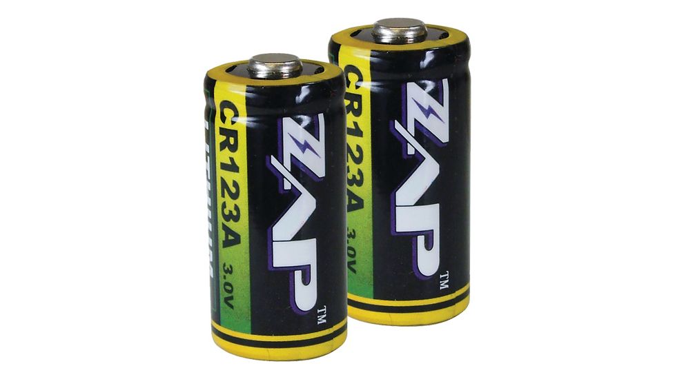 Personal Security Products ZAP Lithium CR123A Battery, 2-Pack, CR123A