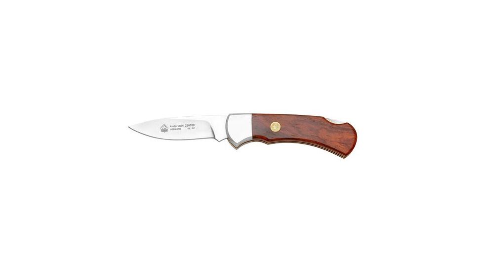 Puma Knives 4-Star Mini Jacaranda Wood Folding Knife, 2in Blade 220700
