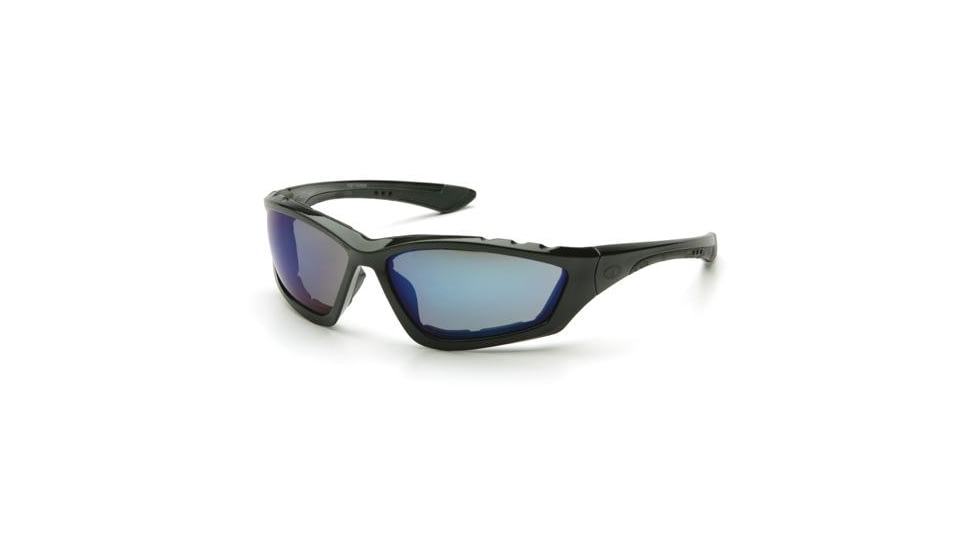 Pyramex Accurist Black Padded Frame/Blue Mirror Lens, Box SB8775DP