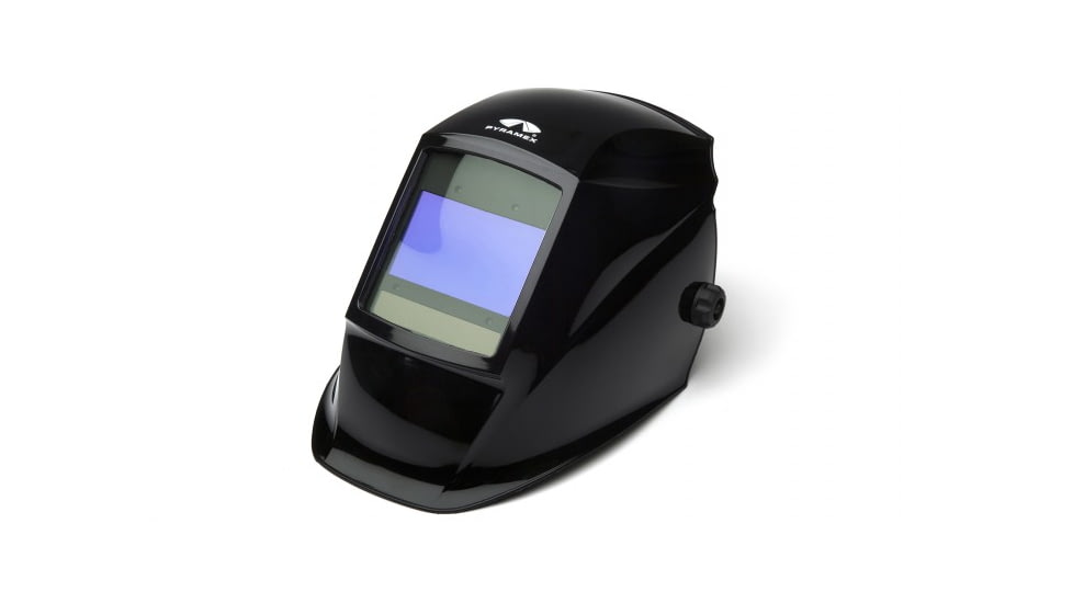 Pyramex Auto Darkening Helmet w/Digital Controls, Glossy Black WHAD6030GB